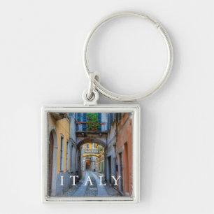 Narrow city street, Italy Key Ring