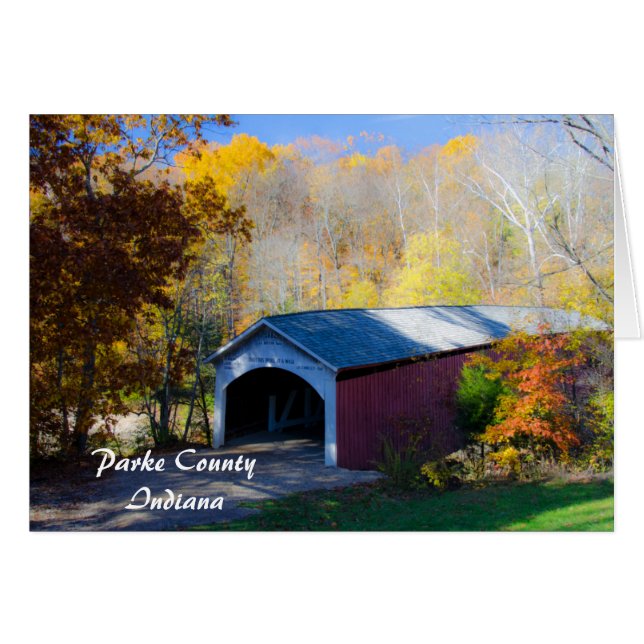 Narrow Covered Bridge Parke County, Indiana (Front Horizontal)