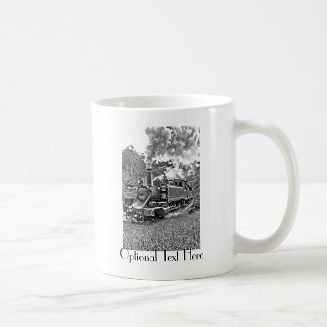 Narrow Gauge Steam Train Puffing Engine Coffee Mug (Right)