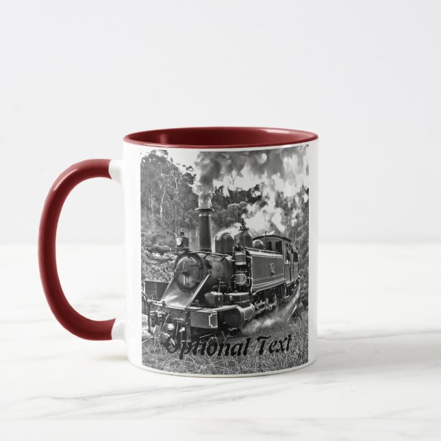 Narrow Gauge Steam Train Puffing Engine Mug (Left)