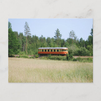 Narrow gauge train at Änghult Postcard