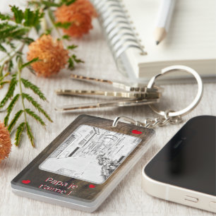 narrow Italian street - feast of fathers Key Ring