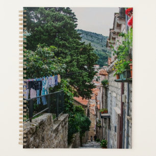 Narrow stone street in Dubrovnik Planner