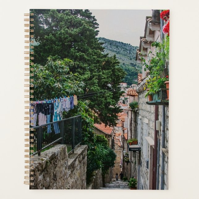 Narrow stone street in Dubrovnik Planner (Front)