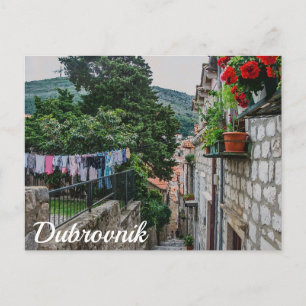 Narrow stone street in Dubrovnik Postcard