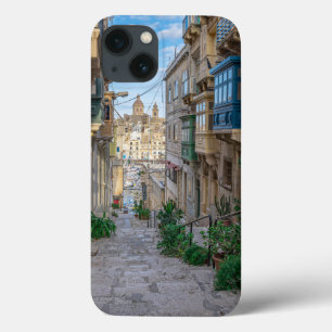 Narrow stone street in Malta iPhone 13 Case