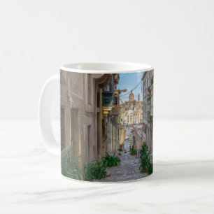 Narrow stone street in Malta Coffee Mug