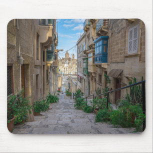 Narrow stone street in Malta Mouse Mat
