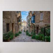 Narrow stone street in Malta