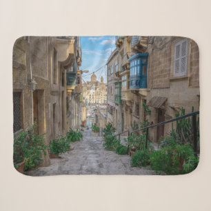 Narrow stone street in Malta Sherpa Blanket