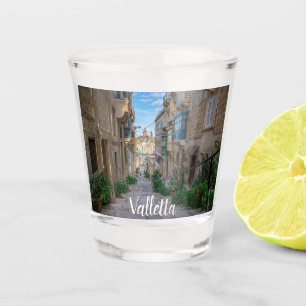 Narrow stone street in Malta Shot Glass