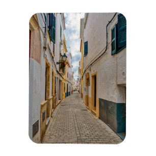 Narrow street in Ciutadella - Menorca, Spain Magnet