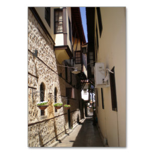 Narrow street in the old part of Antalya, Turkey Table Number