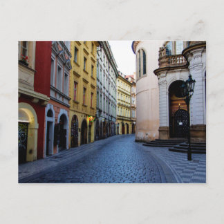 Narrow Street, Prague, Czech Republic Postcard