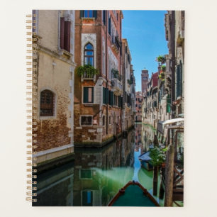 Narrow street with canal in Venice Planner