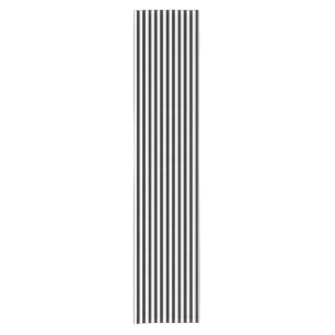 Narrow Stripes Pattern black + your backgr. Short Table Runner