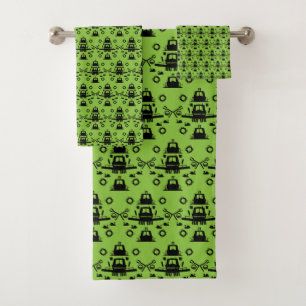 Narrowboat - Accessories - Canal Boat Gifts Doorm Bath Towel Set