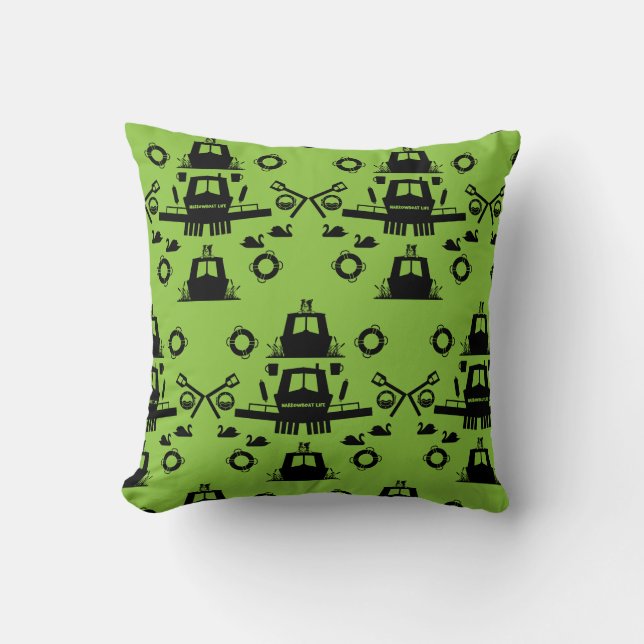 Narrowboat -  Accessories - Canal Boat Gifts Doorm Cushion (Front)