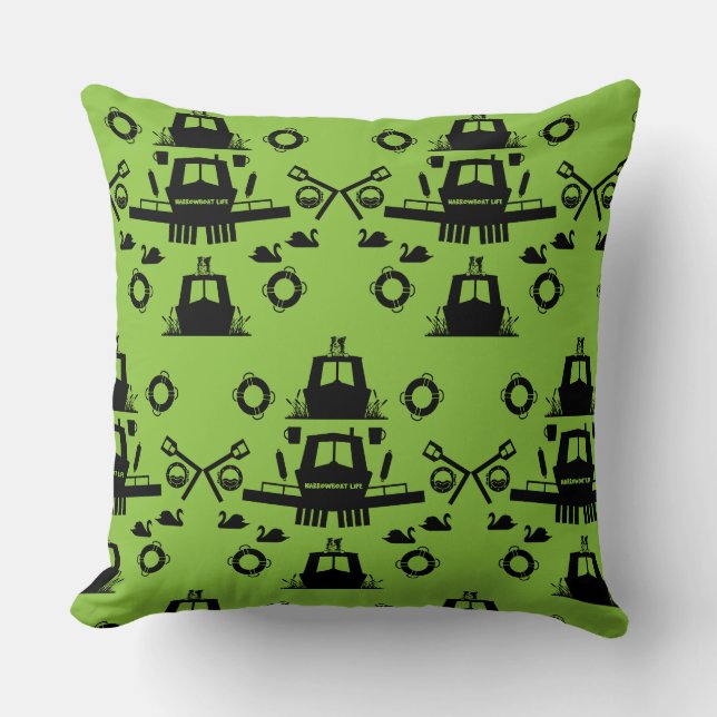 Narrowboat -  Accessories - Canal Boat Gifts Doorm Cushion (Front)