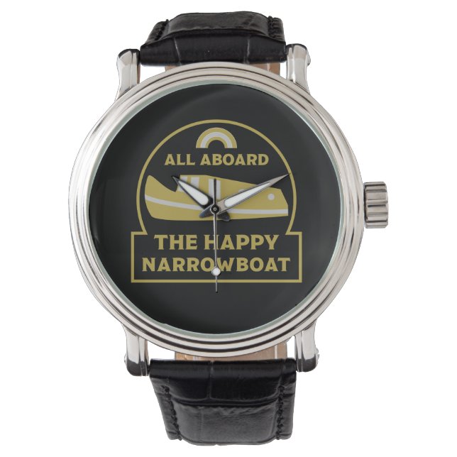 Narrowboat -  Accessories - Canal Boat Gifts Doorm Watch (Front)