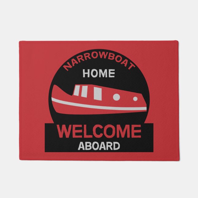 Narrowboat -  Accessories - Canal Boat Gifts Doormat (Front)