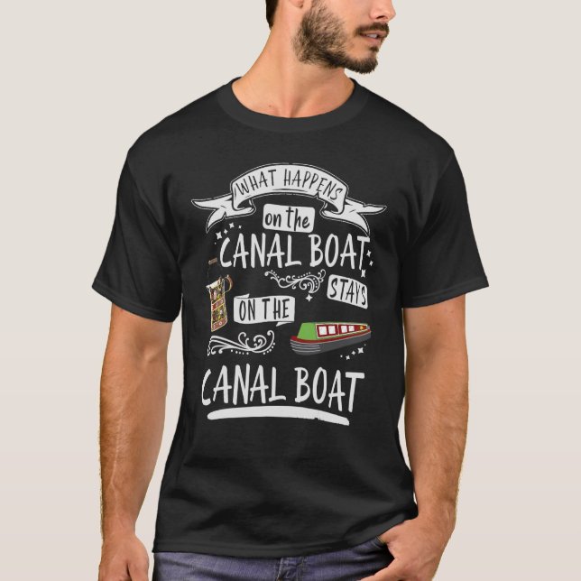 Narrowboat & Canal Boat For Barge Boat Owners T-Shirt (Front)