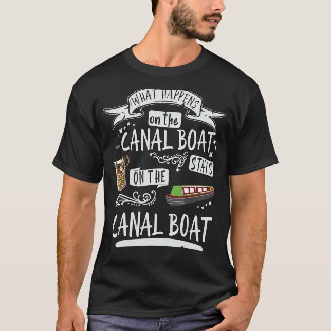 Narrowboat & Canal Boat For Barge Boat Owners T-Shirt (Front)