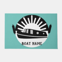 Narrowboat Canal Boat Living Doormat