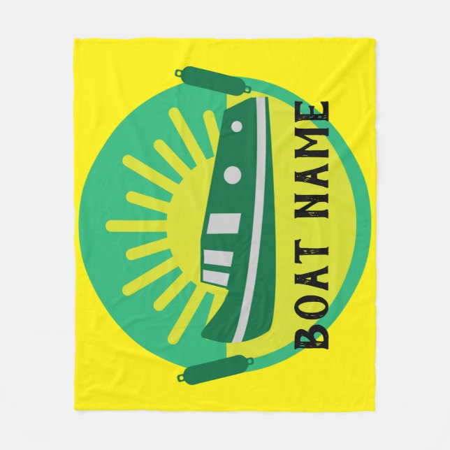 Narrowboat Canal Boat Living Doormat Travel Mug Fleece Blanket (Front)