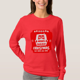 Narrowboat Canal Christmas Xmas Gifts   T-Shirt