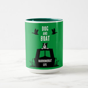 Narrowboat Canalboat Dog Lovers Mug