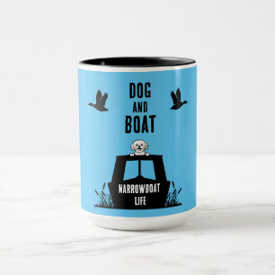 Narrowboat Canalboat Dog Owner Mug
