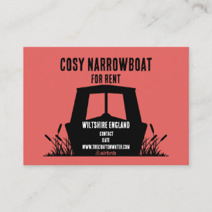 Narrowboat Canalboat For Rent Business Card