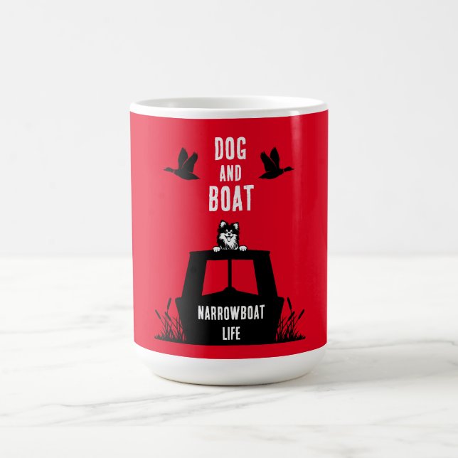 Narrowboat Canalboat Living Magic Mug (Center)