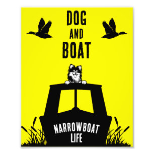 Narrowboat Canalboat Living Photo Print