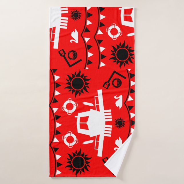 Narrowboat Decor And Gifts Bath Towel (Bath Towel)