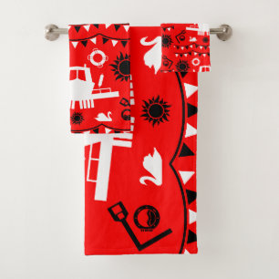 Narrowboat Decor And Gifts Bath Towel Set