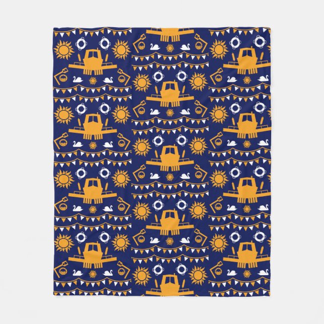 Narrowboat Decor And Gifts Fleece Blanket (Front)