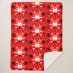 Narrowboat Decor And Gifts Sherpa Blanket