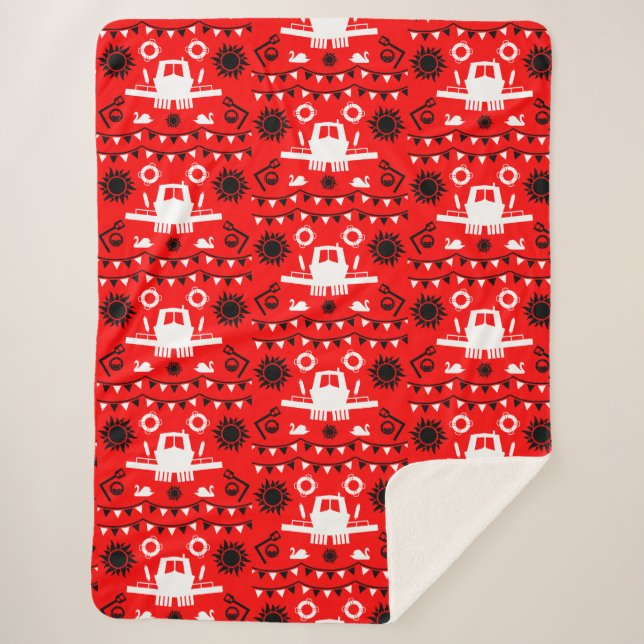 Narrowboat Decor And Gifts Sherpa Blanket (Front)