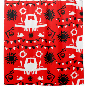 Narrowboat Decor And Gifts Shower Curtain