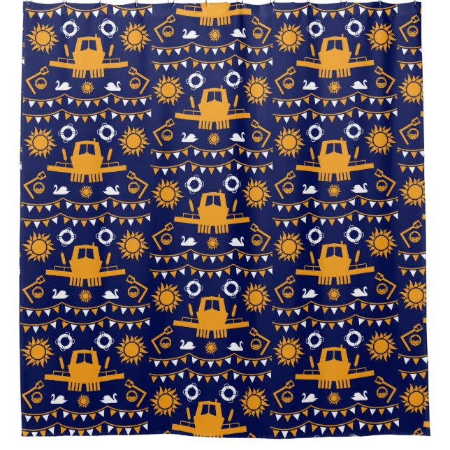 Narrowboat Decor And Gifts Shower Curtain (Front)