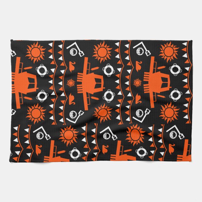 Narrowboat Decor And Gifts Tea Towel (Horizontal)