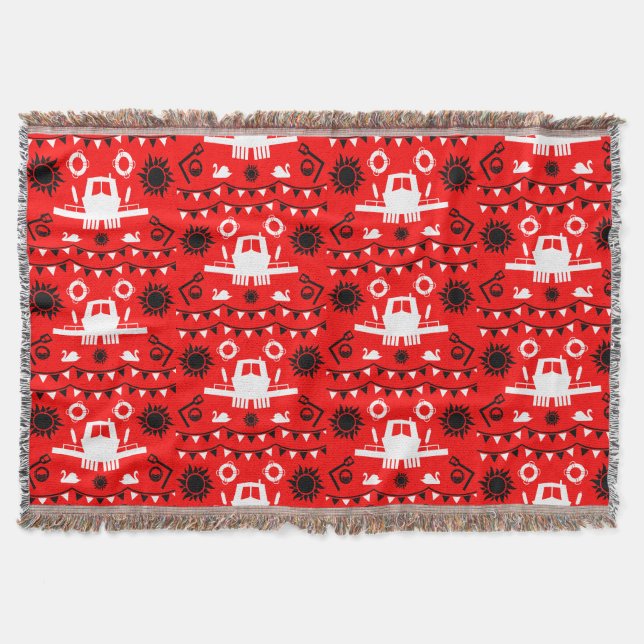 Narrowboat Decor And Gifts Throw Blanket (Front)