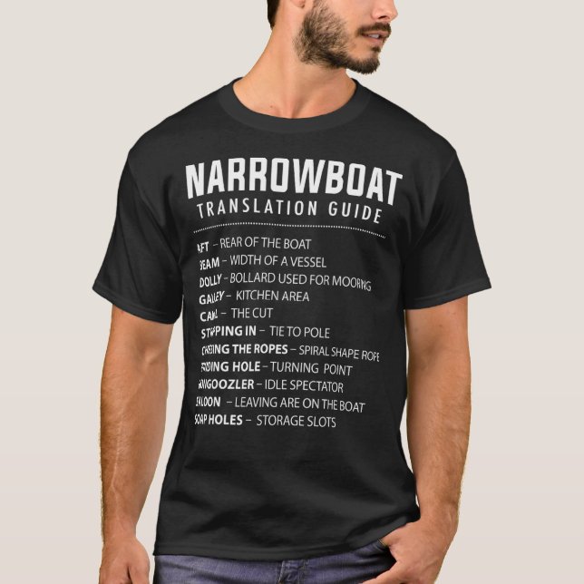 Narrowboat For Barge Boat Owners T-Shirt (Front)
