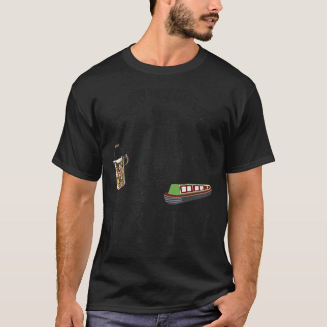 Narrowboat For Canal Boat & Barge Boat Owners T-Shirt (Front)