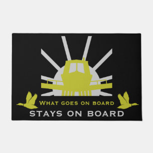 Narrowboat Funny Boat Doormat