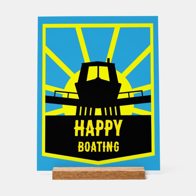 Narrowboat Gift Ideas Acrylic Sign (Front)