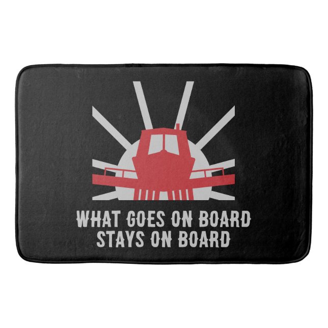 Narrowboat Gift Ideas Bath Mat (Front)
