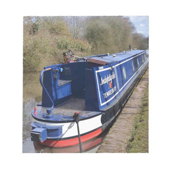 Narrowboat Indefatigable Notepad (Front)
